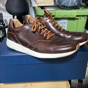 Men's Brown Leather Sneakers